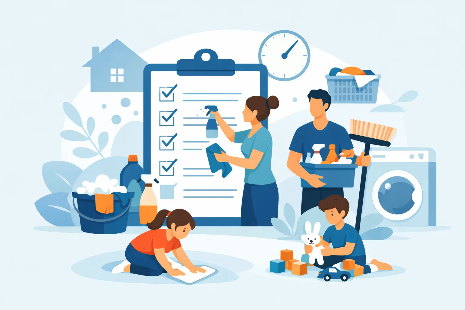 Cleaning Checklist for Busy Families That Works