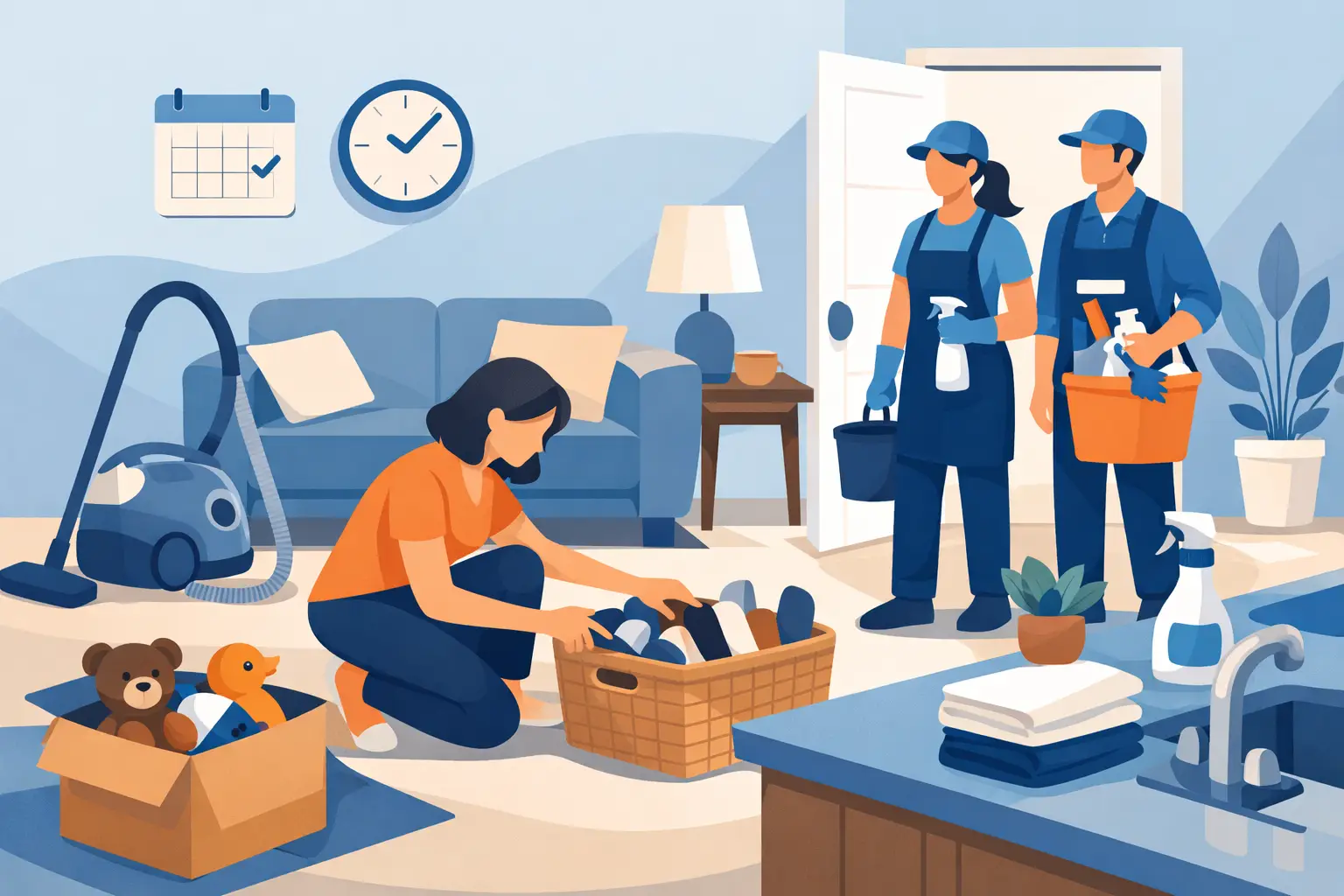 How to Prepare for House Cleaners